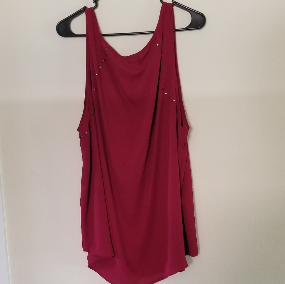 Torrid Burgundy Dress Blouse - Picture 4 of 5